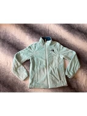 The North Face Women's Osito Fleece Full Zip Jacket Aqua Blue Size Small Outdoor